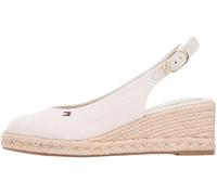 Tommy Hilfiger Alpargatas de cuña media Espad Slingback FW0FW09228 para mujer, color beige (beige clásico), 7