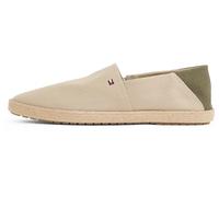 Tommy Hilfiger Alpargatas Hombre Core Textile con logotipo, Beige (Beige), 43