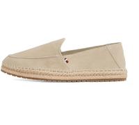 Tommy Hilfiger Alpargatas Hombre Flex Loafer con Logotipo, Beige (Beige), 40