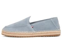 Tommy Hilfiger Alpargatas Hombre Flex Loafer con logotipo, Gris (Overcast Grey), 40