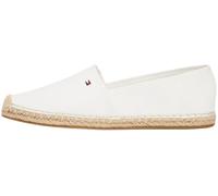 Tommy Hilfiger Alpargatas Mujer Essential Flag Canvas con Logotipo, Blanco (Ecru), 37