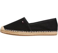 Tommy Hilfiger Alpargatas Mujer Essential Flag Canvas con Logotipo, Negro (Black), 37