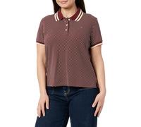 Tommy Hilfiger AOP Polo SS Ww0Ww43928 S/S, Red (Mini Outline Flag Regatta Red), L para Mujer