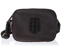 Tommy Hilfiger Aplique cruzado de amapola, negro, talla única, Black, One Size
