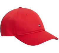 Tommy Hilfiger Aw0Aw17781 - Gorra Suave de 6 Paneles para Mujer, Color Rojo, Talla única