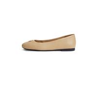 TOMMY HILFIGER Bailarina 'TH Monogram Plaque' beige 37 EUR