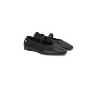TOMMY HILFIGER Bailarinas de piel flexible. Color Negro