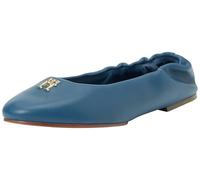 Tommy Hilfiger Bailarinas Mujer Elevated Elastic elegantes, Azul (Fossil Blue), 38