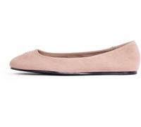 Tommy Hilfiger Bailarinas Mujer Hardware de Ante, Marrón (Claystone), 38
