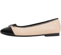 Tommy Hilfiger Bailarinas Mujer Toe Cap de Piel, Beige (Misty Blush), 40