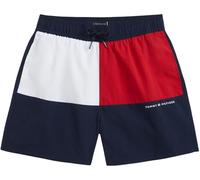 Tommy Hilfiger Bañador Chicos Medium Drawstring con Cintura Ajustable, Azul (Dark Night Navy), 10-12 Años