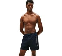 Tommy Hilfiger Bañador Hombre Medium Drawstring con Bolsillos con Cremallera, Azul (Desert Sky), S