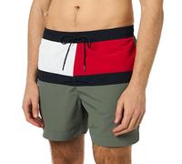 Tommy Hilfiger Bañador Hombre Medium Drawstring Pernera Media, Multicolor (Stonewash Green), M