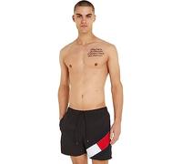 Tommy Hilfiger Bañador para Hombre SF Medium Drawstring Pernera Media, Negro (Black), M