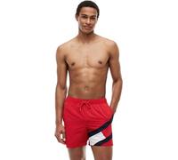 Tommy Hilfiger Bañador para Hombre SF Medium Drawstring Pernera Media, Rojo (Primary Red), S