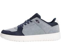 Tommy Hilfiger Basketball Sneaker Hombre Suede de ante, Gris (Overcast Grey), 46