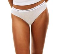 Tommy Hilfiger Bikini de algodón PT UW0UW05876 para Mujer, Color Gris (Gris Hielo cálido Jaspeado), Talla M