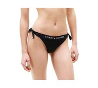Tommy Hilfiger Bikini para Mujer, con Lazo Lateral, UW0UW04497, Color Negro, Talla XS, Negro (Negro), XS