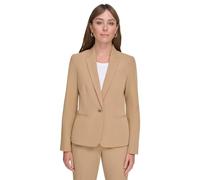 Tommy Hilfiger Blazer para Mujer - Chaqueta de Negocios con Ajuste Favorecedor y Cierre de un Solo botón, Tigers Eye, 16