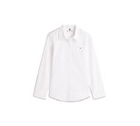 Tommy Hilfiger Camisa Mujer Poplin Regular con Cuello francés, Blanco (TH Optic White), 40