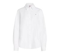 Tommy Hilfiger Camisa Mujer Oxford Relaxed Fit, Blanco (TH Optic White), 38