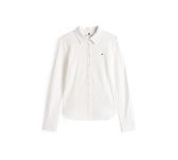 Tommy Hilfiger Camisa Mujer 1985 Slim con Cuello francés, Blanco (Ecru), S