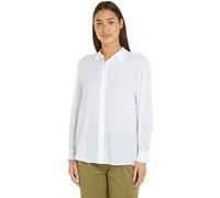 Tommy Hilfiger Blusa Mujer Crepe Shirt Elegante, TH Optic White, 34