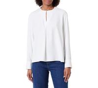 Tommy Hilfiger Blusa Mujer Relaxed con Raja Lateral, Blanco (Ecru), 34