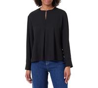 Tommy Hilfiger Blusa Mujer Relaxed con Raja Lateral, Negro (Black), 34