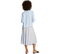 Tommy Hilfiger Blusa Mujer Soft Viscose con Cuello de Pico, Azul (Breezy Blue), 42