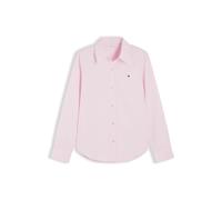 Tommy Hilfiger Camisa Regular de Popelina de Verano para Mujer, Ww0Ww51155, Camisa L/S, Rosa Claro, 44