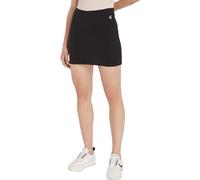Calvin Klein Jeans Slub Rib Mini Skirt J20J223141 Faldas Ajustadas al Cuerpo, Negro (CK Black), XL para Mujer