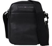 Tommy Hilfiger Bolso bandolera Hombre TH City Mini Reporter pequeño, Negro (Black), Talla Única