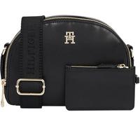 Tommy Hilfiger Bolso Bandolera Mujer Half Moon Crossover Pequeño, Negro (Black), Talla única