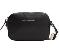 Tommy Hilfiger Bolso bandolera Mujer Logotape Camera Bag pequeño, Negro (Black), Talla Única
