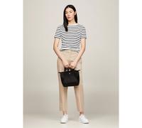 TOMMY HILFIGER Bolso Tipo Tote Pequeño, TH EMBLEM. Talla talla única. Color Negro