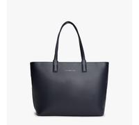 Tommy Hilfiger Bolso Tote Mujer Logotape con cremallera, Azul (Space Blue Corp), Talla Única