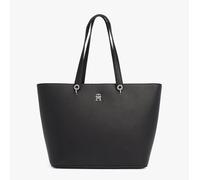 Tommy Hilfiger Bolso tote Emblem grande Mujer Negro Talla Única
