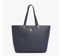 Tommy Hilfiger Bolso Tote Mujer Emblem grande, Azul (Space Blue), Talla Única