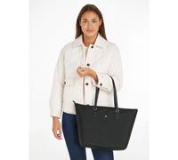 Tommy Hilfiger Bolso tote para llevar al hombro con cierre de cremallera. Color Negro
