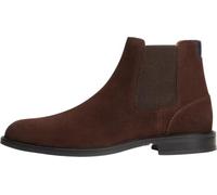 Tommy Hilfiger Botas bajas Corporate Dressy Suede Chelsea Fm0fm05953 para hombre, Cacao marrón, 40 EU