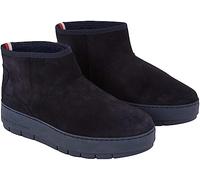 Tommy Hilfiger Botas bajas de gamuza para mujer, Azul espacial, 36 EU