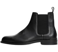 Tommy Hilfiger Botas Chelsea Hombre Corporate de piel, Negro (Black), 42