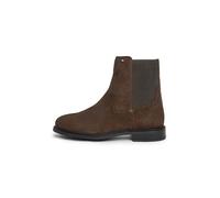 Tommy Hilfiger Chelsea Fw0fw09575 - Botas bajas de ante con bandera esmaltada para mujer, Marrón Fondant Brown, 36 EU