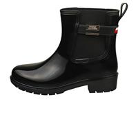 Tommy Hilfiger Botas de lluvia Mujer Flag Belt Rainboot antideslizante, Negro (Black), 36