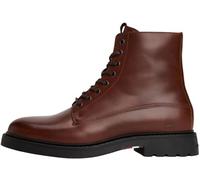 Tommy Hilfiger Botas de media caña Hombre Comfort de piel, Marrón (Winter Cognac), 43