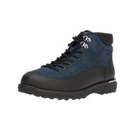 Tommy Hilfiger Botas Hombre Corporate Outdoor Nubuck Boot de Piel, Azul (Desert Sky), 41 EU