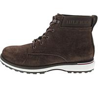 Tommy Hilfiger Botas Hombre Corporate Outdoor Suede Boot de Piel, Marrón (Cocoa), 46 EU