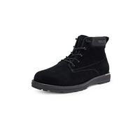 Tommy Hilfiger Botas Hombre Corporate Outdoor Suede Boot de Piel, Negro (Black), 42 EU
