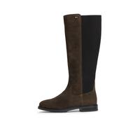 Tommy Hilfiger Botas altas Chelsea Fw0fw09574High de ante con bandera esmaltada para mujer, Marrón Fondant Brown, 40 EU